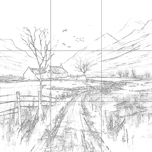 Sketch with grid