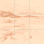 Sepia sketch with grid