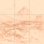 Sepia sketch with grid