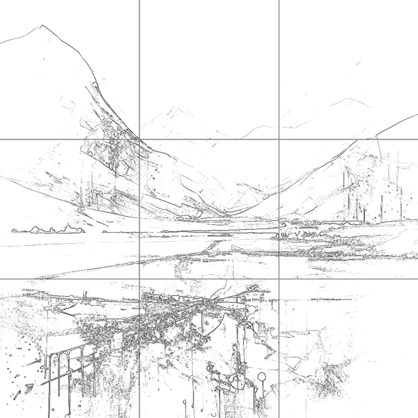 Sketch with grid