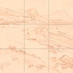 Sepia sketch with grid