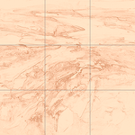 Sepia sketch with grid