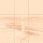 Sepia sketch with grid