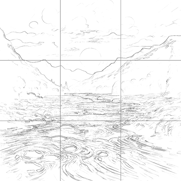 Sketch with grid