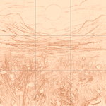 Sepia sketch with grid