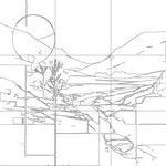 Line drawing with grid