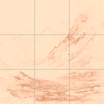 Sepia sketch with grid