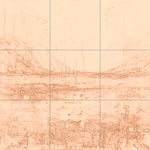 Sepia sketch with grid