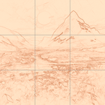 Sepia sketch with grid