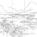 Line drawing with grid