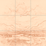 Sepia sketch with grid