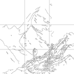 Line drawing with grid