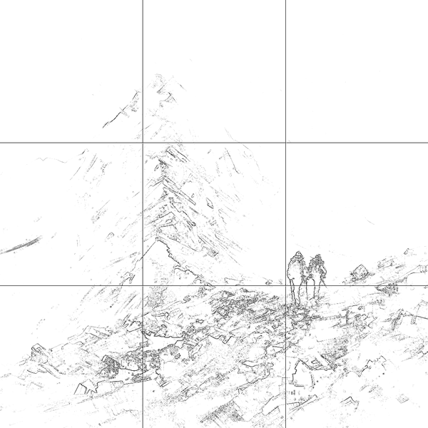 Sketch with grid