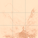 Sepia sketch with grid