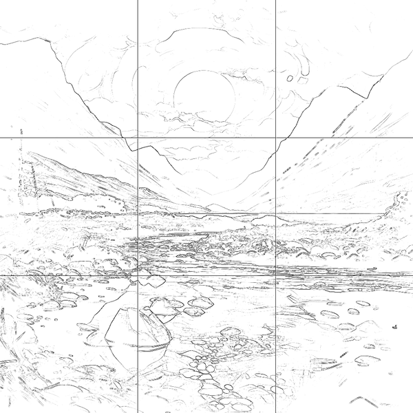 Sketch with grid