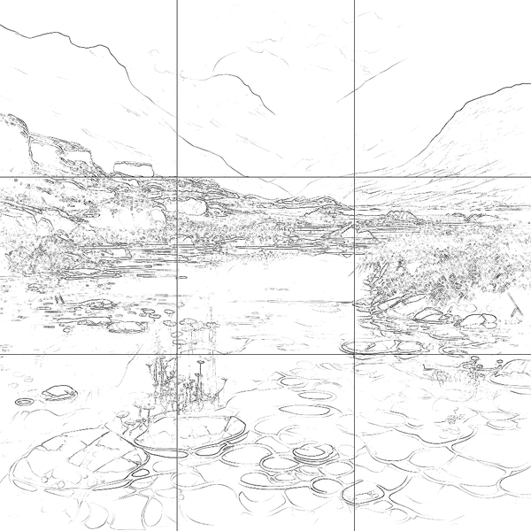 Sketch with grid