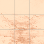 Sepia sketch with grid