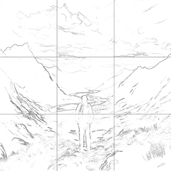 Sketch with grid