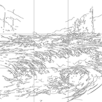 Line drawing with grid