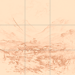 Sepia sketch with grid