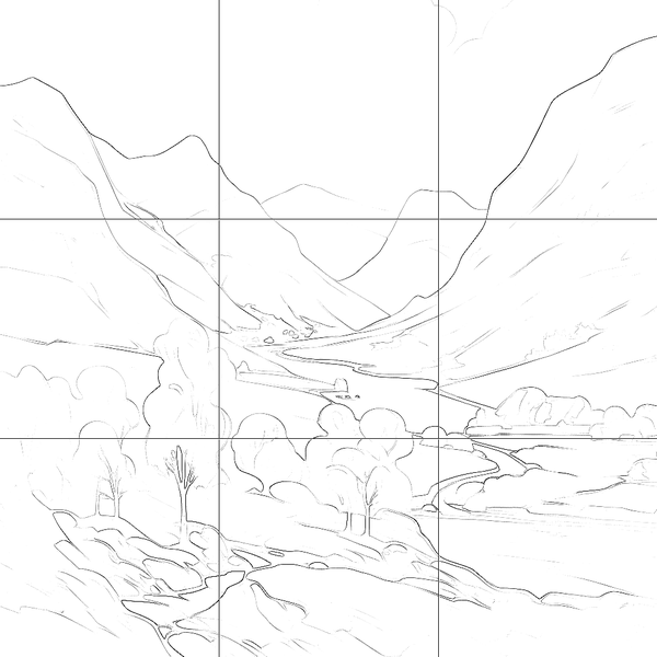 Sketch with grid