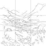 Line drawing with grid