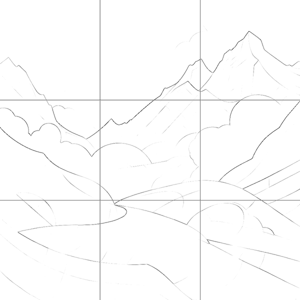 Sketch with grid