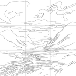 Line drawing with grid