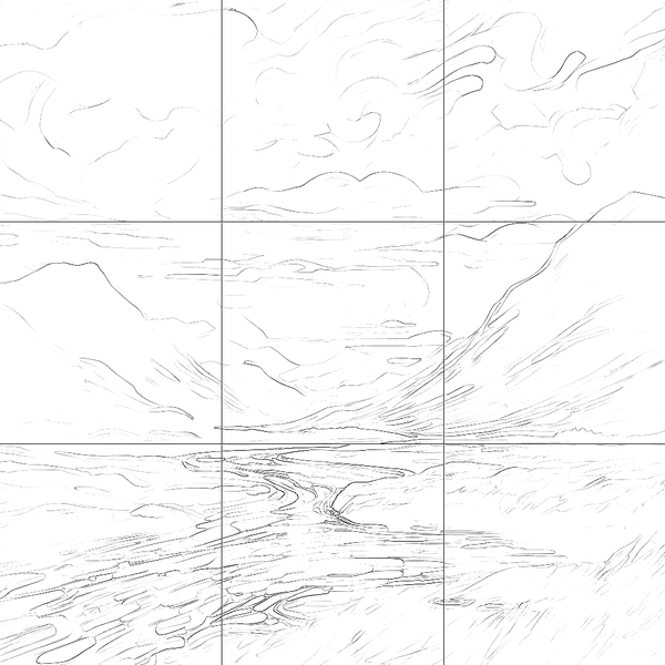 Sketch with grid