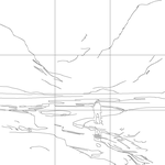 Line drawing with grid