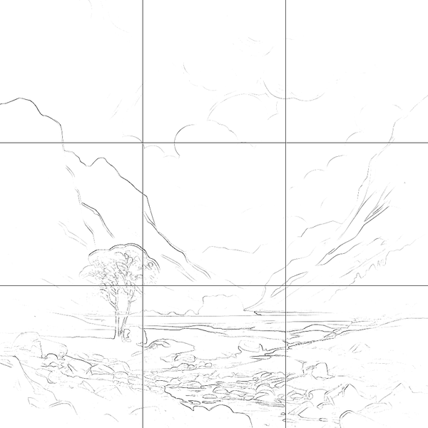 Sketch with grid