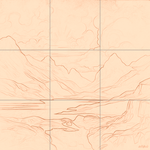 Sepia sketch with grid