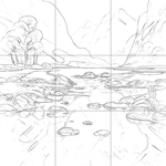 Sketch with grid