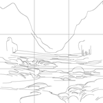 Line drawing with grid