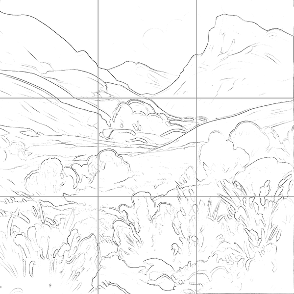 Sketch with grid