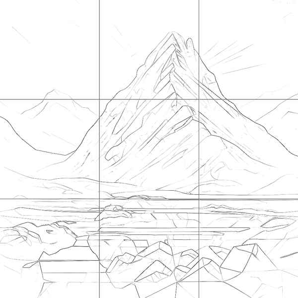 Sketch with grid