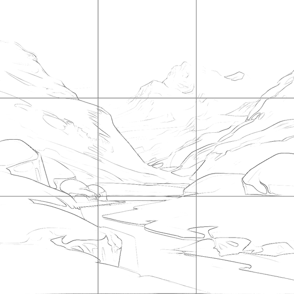 Sketch with grid