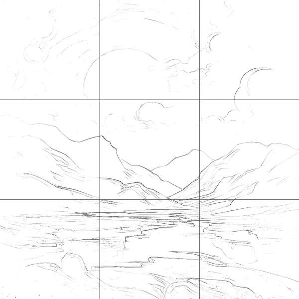 Sketch with grid