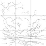 Line drawing with grid