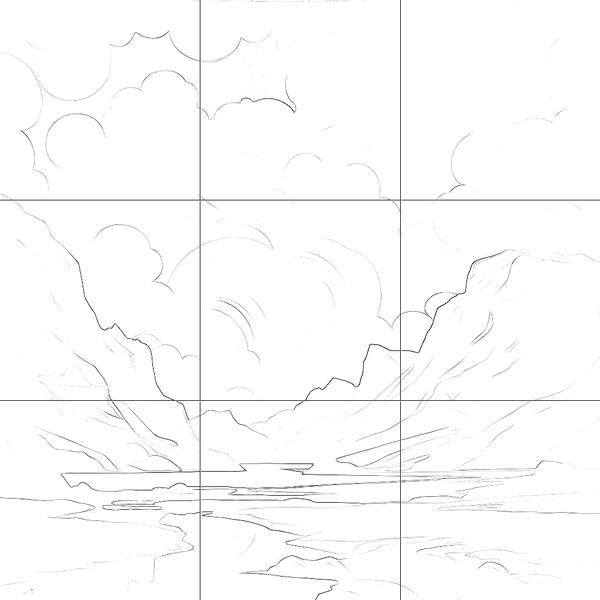 Sketch with grid