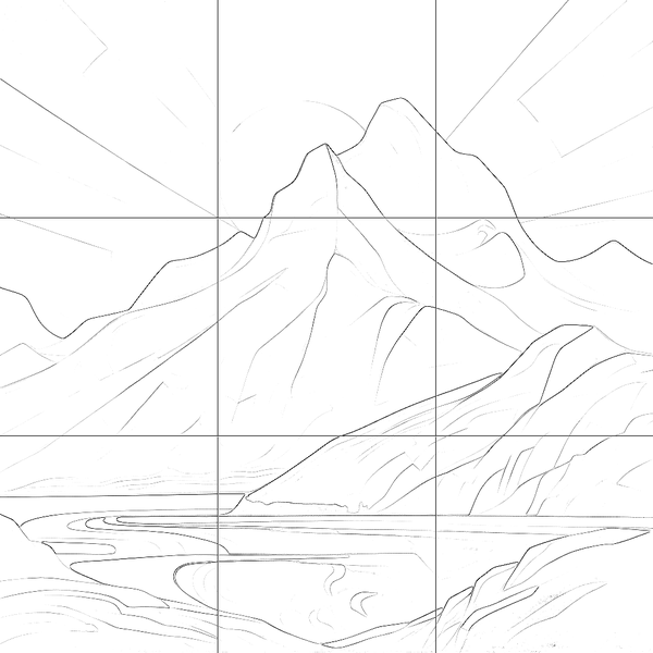 Sketch with grid