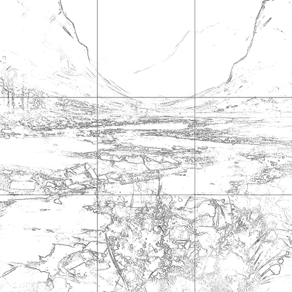 Sketch with grid