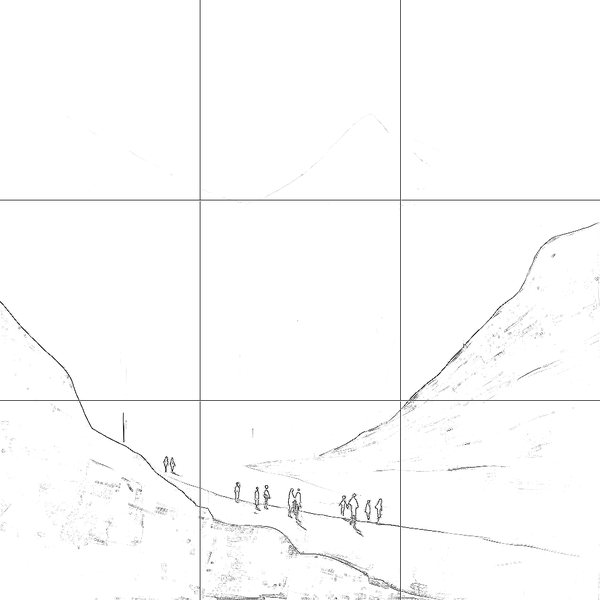 Sketch with grid