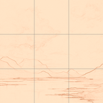 Sepia sketch with grid