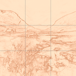 Sepia sketch with grid