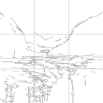 Line drawing with grid