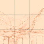 Sepia sketch with grid