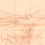 Sepia sketch with grid