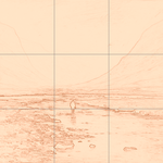 Sepia sketch with grid