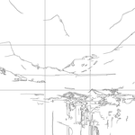 Line drawing with grid